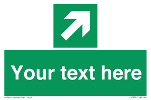 Custom Arrow Top Right Sign